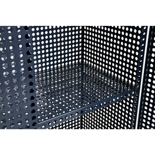 Perforated Cabinet Large Steel Blue