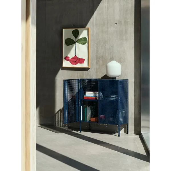 Perforated Cabinet Medium Steel Blue
