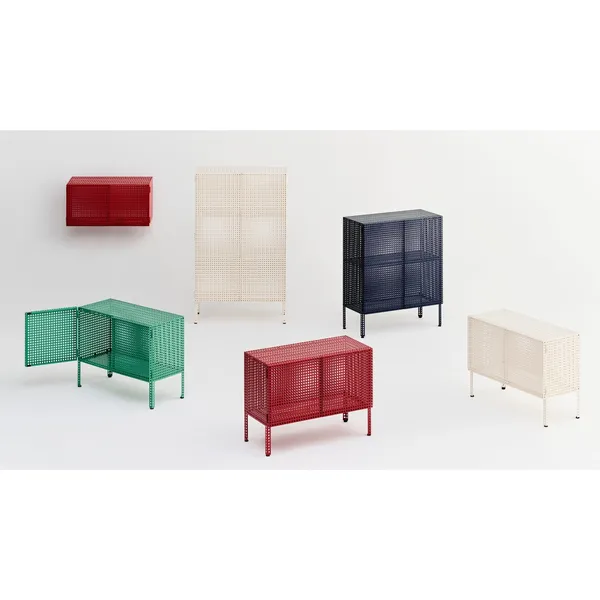 Perforated Cabinet Small Eggshell