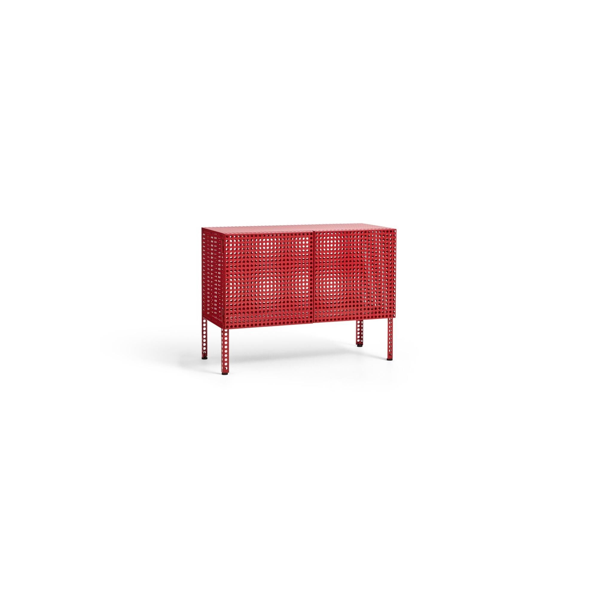 Perforated Kabinet Lille Wine Red