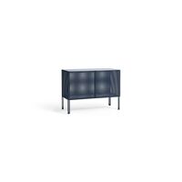 Wandschrank mit Lochmuster, Klein, Stahlblau