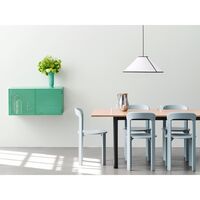 Wandschrank mit Lochmuster, Klein, Stahlblau