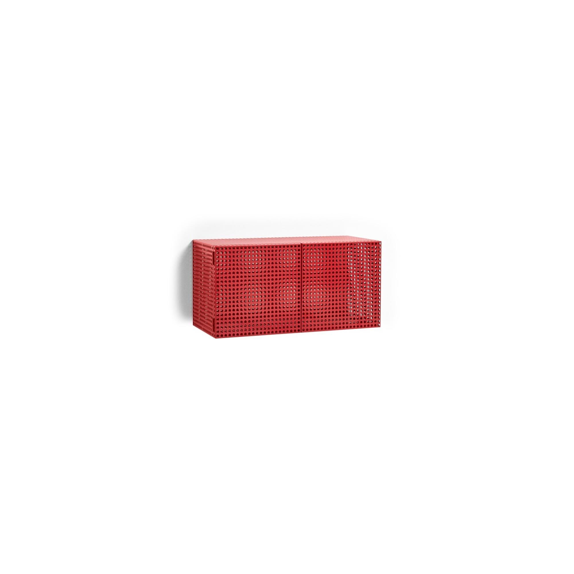 Perforated Kabinet Til Væg Lille Wine Red