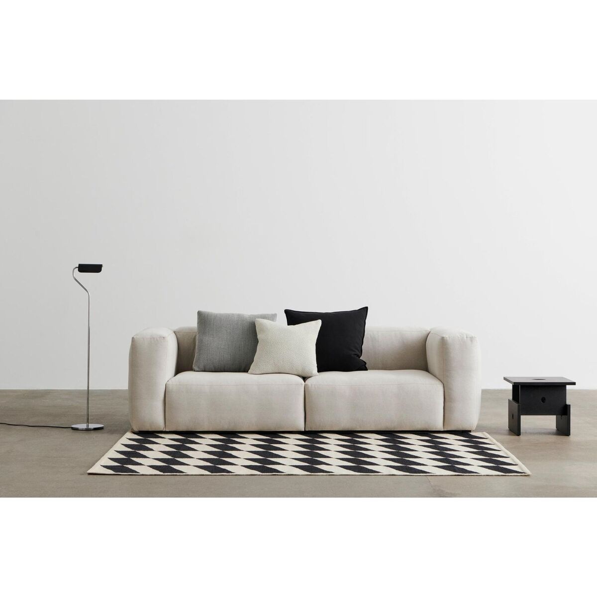 Wood Box Couchtisch Schwarz Eiche