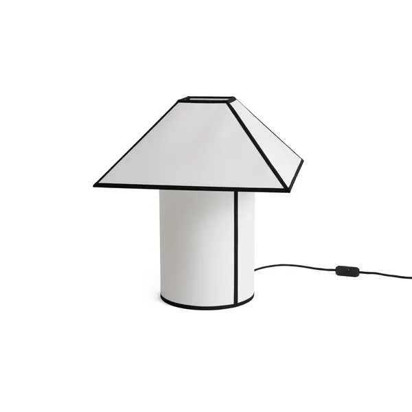 Ava Pyramid Table Lamp 45 White