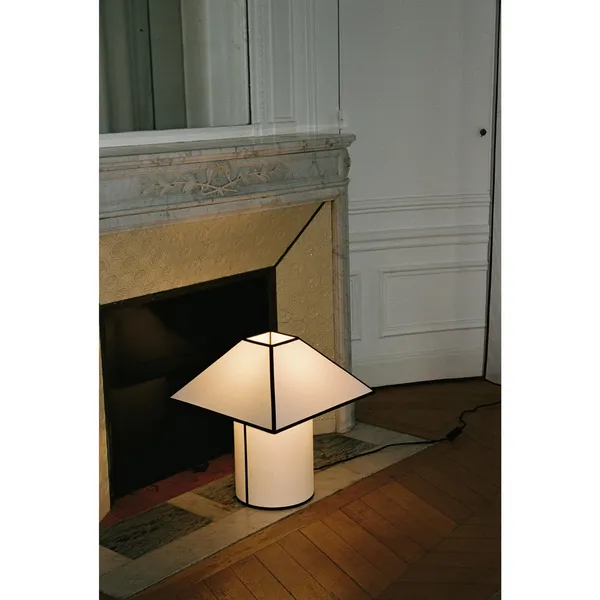 Ava Pyramid Table Lamp 45 White