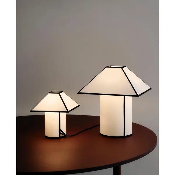 Ava Pyramid Table Lamp 45 White