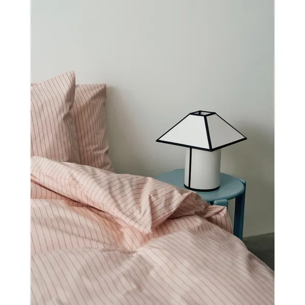 Ava Pyramid Table Lamp 45 White