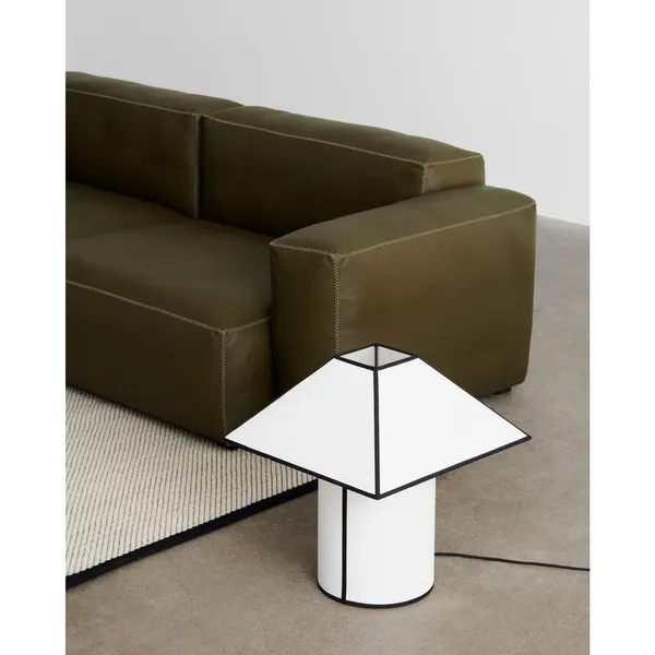 Ava Pyramid Table Lamp 45 White