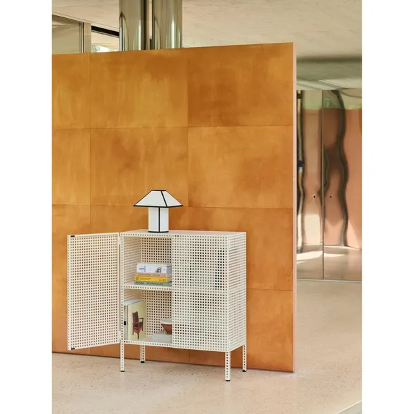 Ava Pyramid Table Lamp 45 White