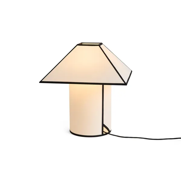 Ava Pyramid Table Lamp 45 White