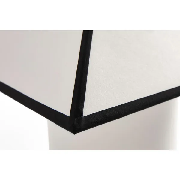 Ava Pyramid Table Lamp 45 White