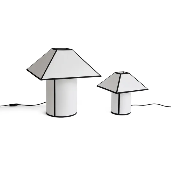 Ava Pyramid Table Lamp 45 White