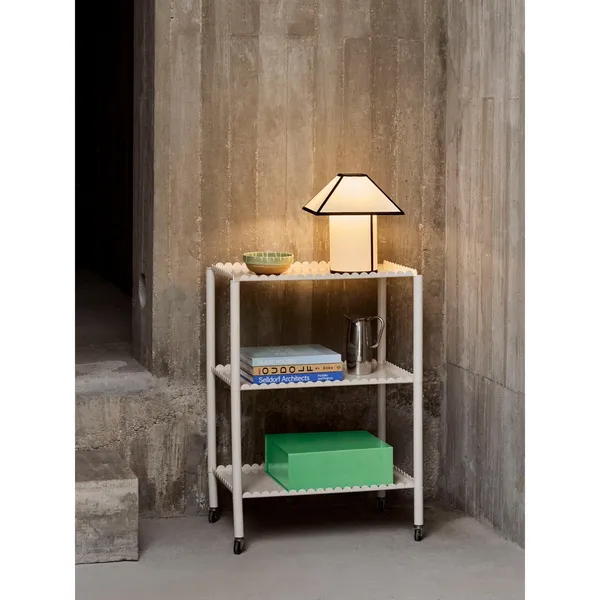 Ava Pyramid Table Lamp 45 White