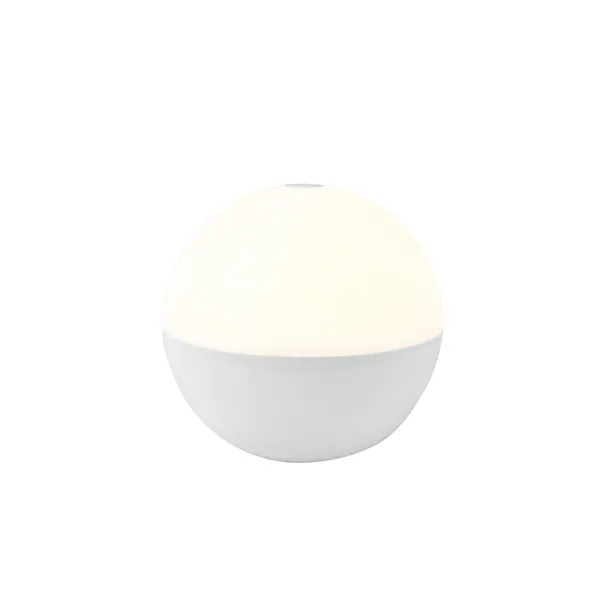Alba Tragbare Lampe, 2 Stück, Glänzend Weiß