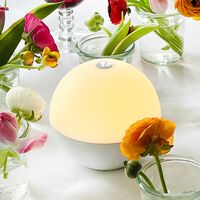Alba Tragbare Lampe, 2 Stück, Glänzend Weiß