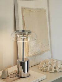 Blossi Mini-Taschenlampe, Chrom/ Klar