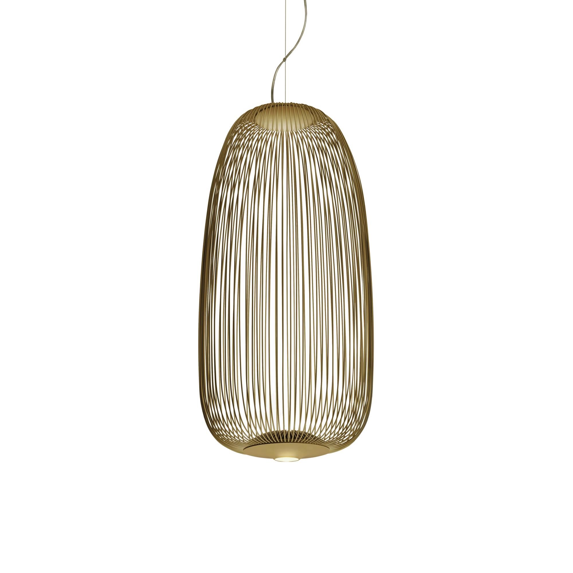 Spokes 1 Taklampa med LED Guld