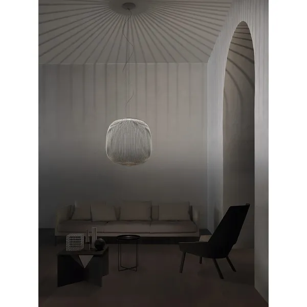 Spokes 2 Pendelleuchte mit LED Grau