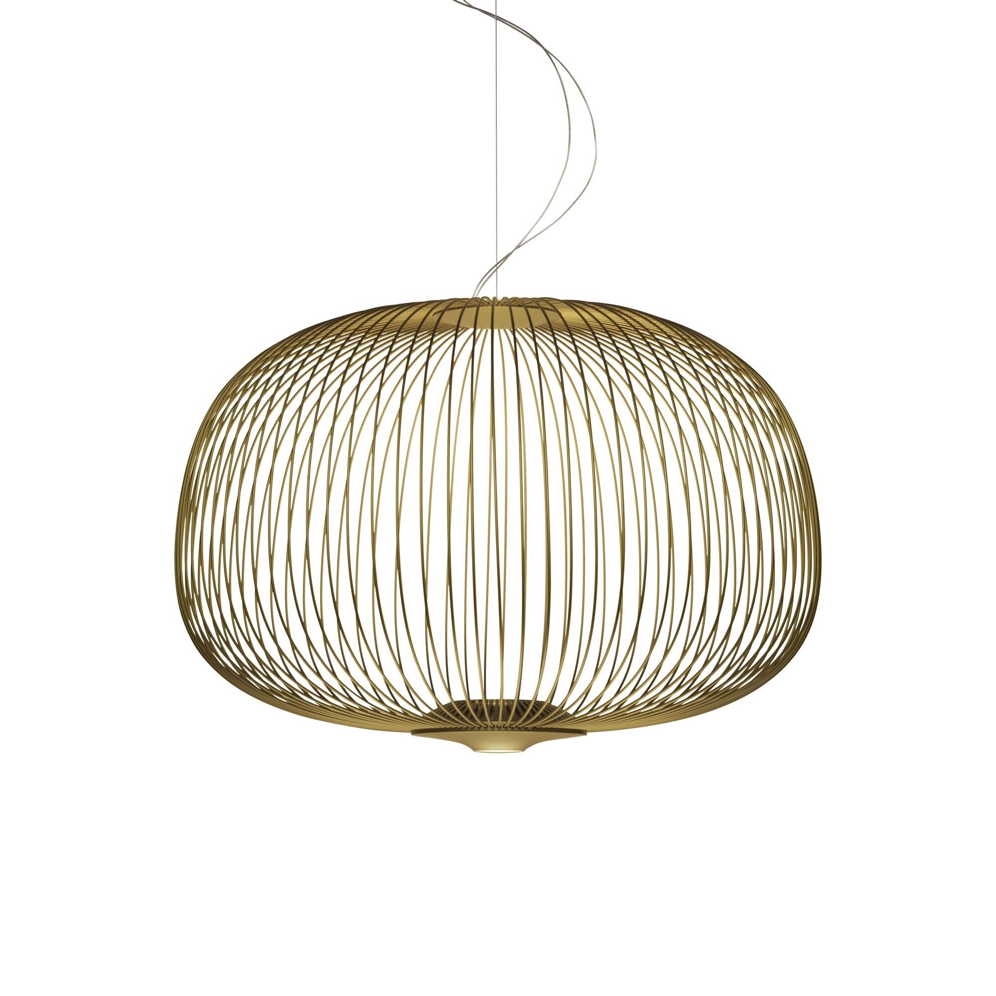 Spokes 3 Taklampa med LED Guld