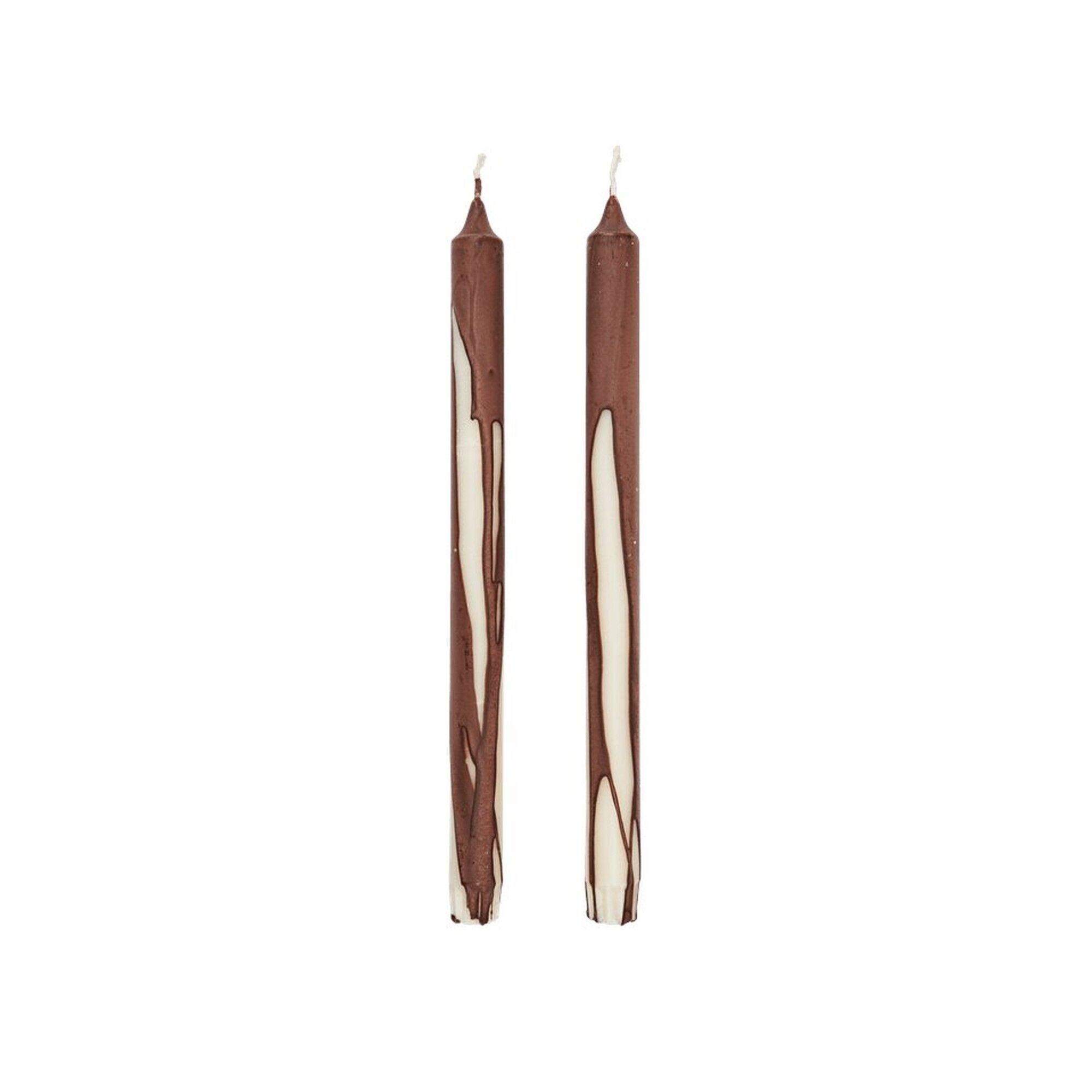 Bougies à Goutte , Lot de 2, Chocolat Noir