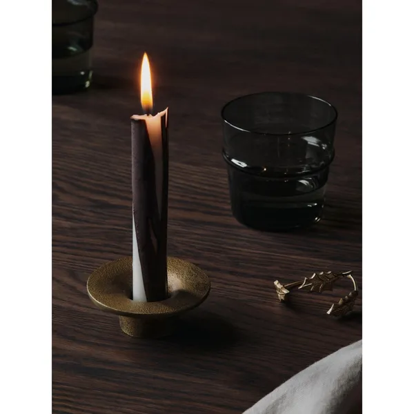 Drip Candle Set van 2 Donkere Chocolade