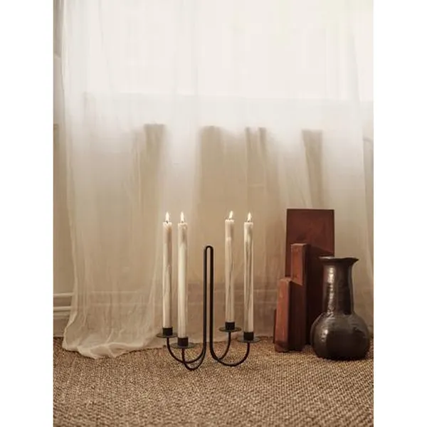 Drip Candle Set van 2 Donkere Chocolade