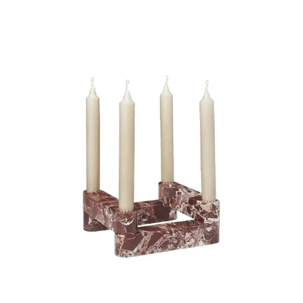 Newel Modular Candlestick Rosso
