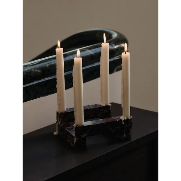 Newel Modular Candlestick Rosso