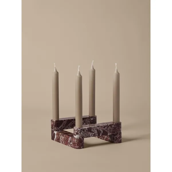 Newel Modular Candlestick Rosso