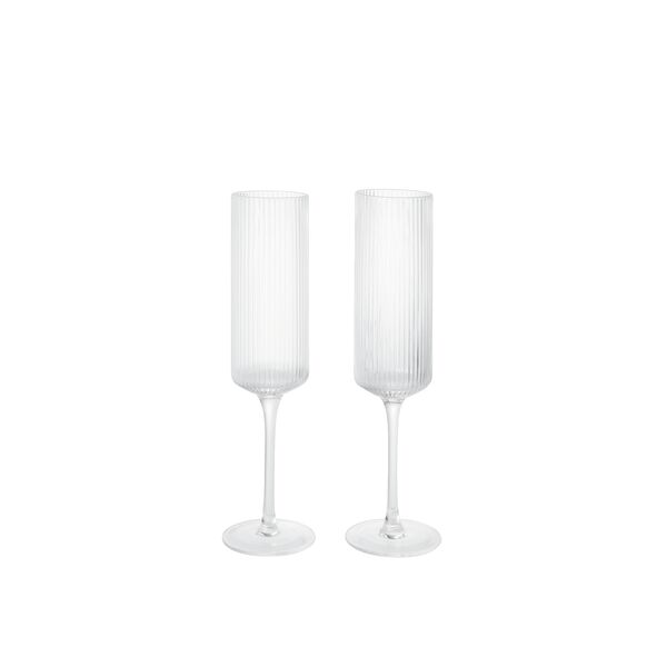 Ripple Bicchiere Champagne 15cl Set di 2 Trasparente