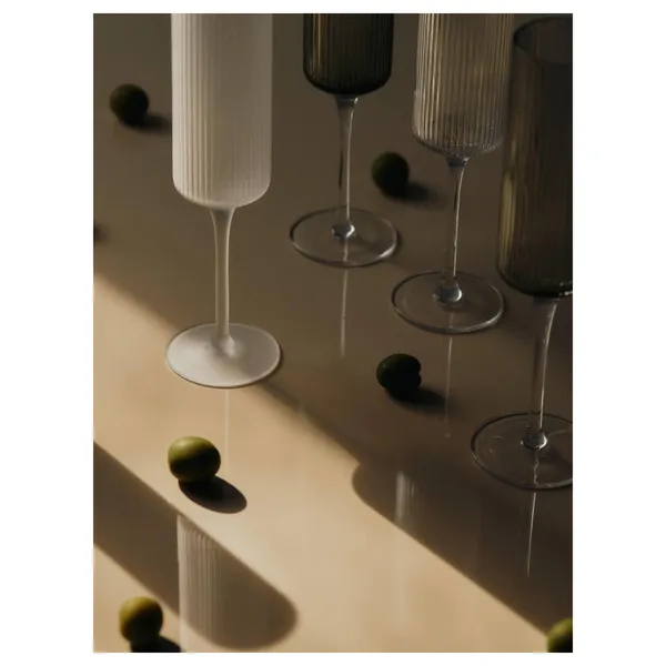 Ripple Champagne Glas 15cl Sæt af 2 Frostet