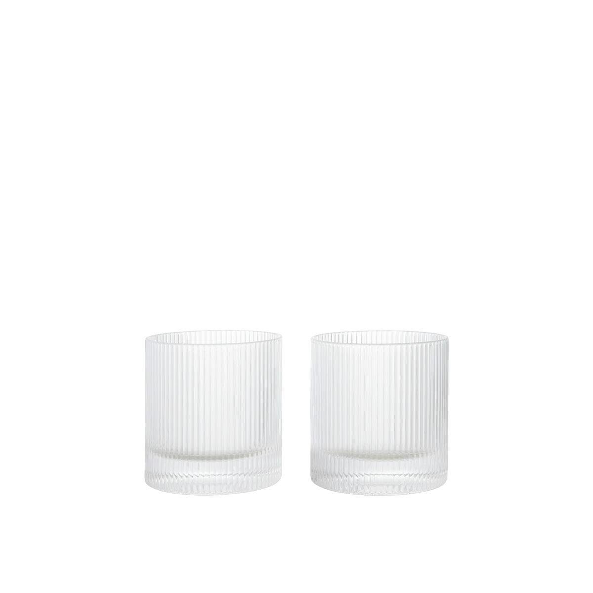 Ripple Tumbler Glas 25cl 2er-Set Klar