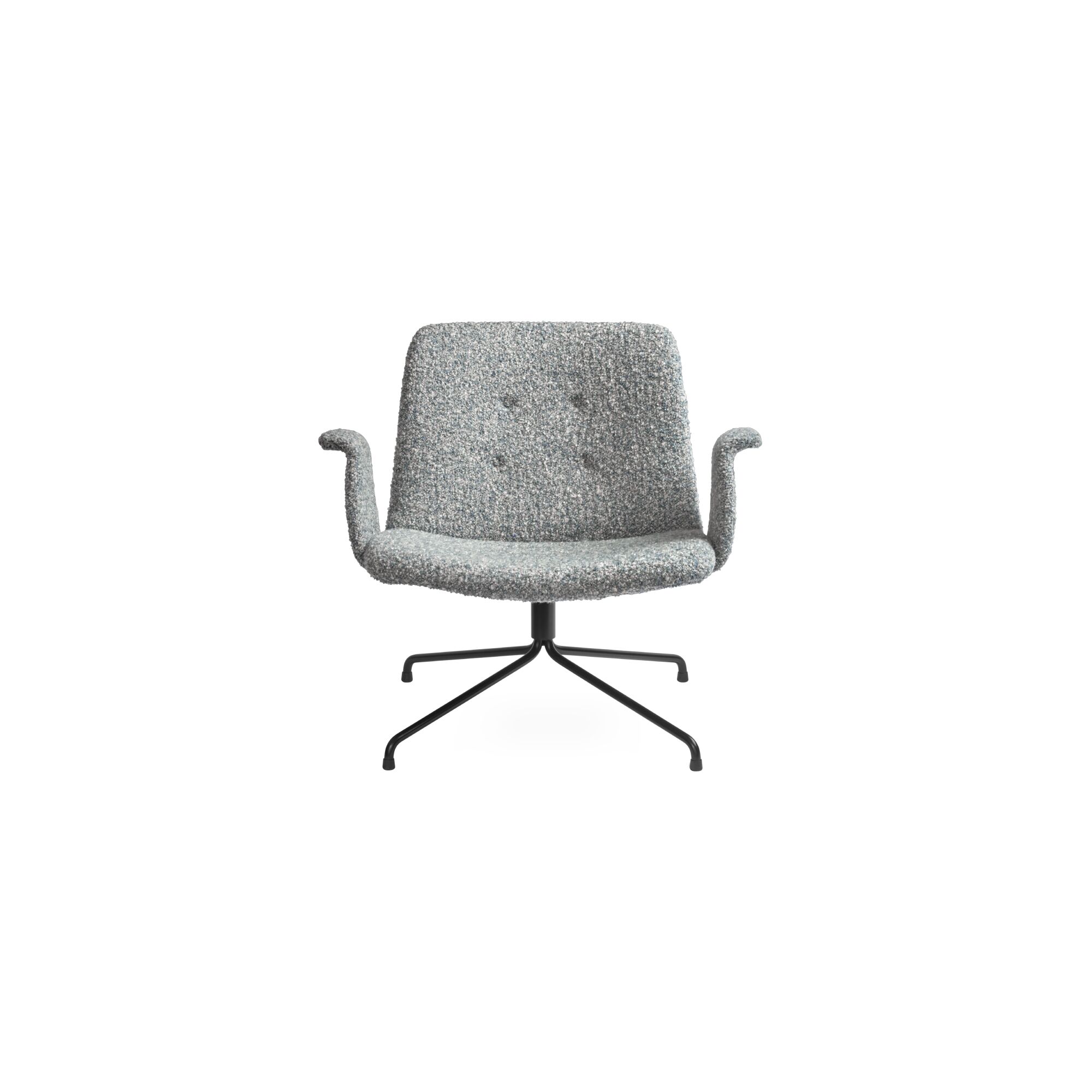 Bent Hansen Primum Lnestol Med Armln Sort/Fluffy 50