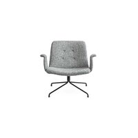 Bent Hansen Primum Poltrona con Braccioli Nero/Fluffy 50