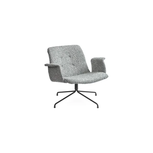 Bent Hansen Primum Poltrona con Braccioli Nero/Fluffy 50