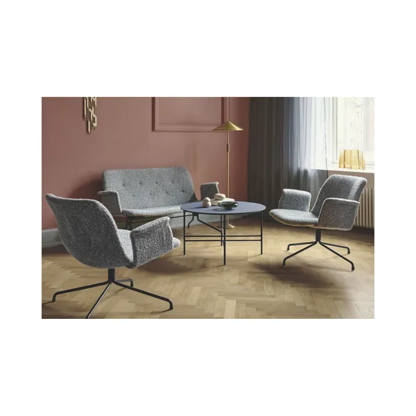 Bent Hansen Primum Poltrona con Braccioli Nero/Fluffy 50