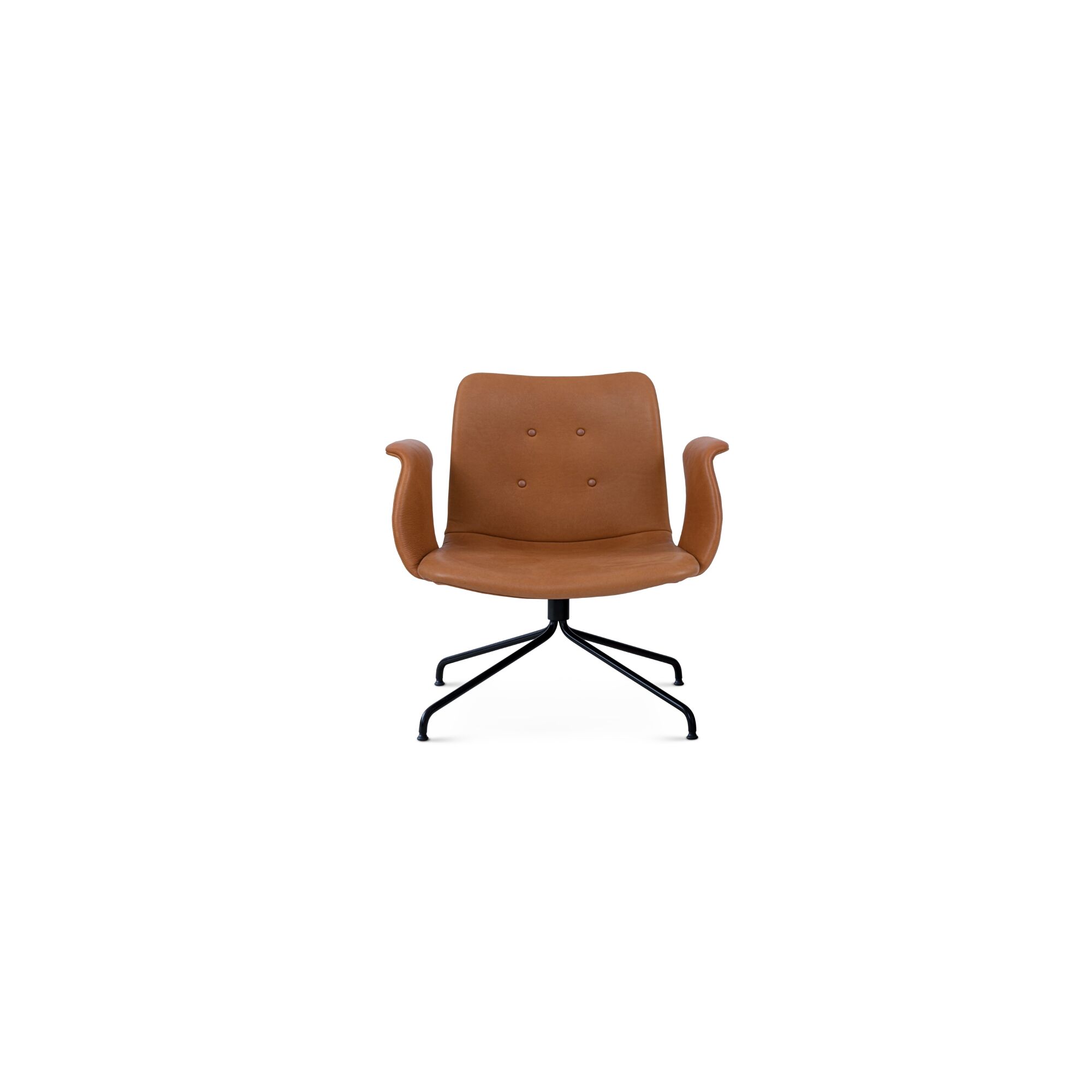 Bent Hansen Primum Lnestol Med Armln Sort/Adrian Cognac