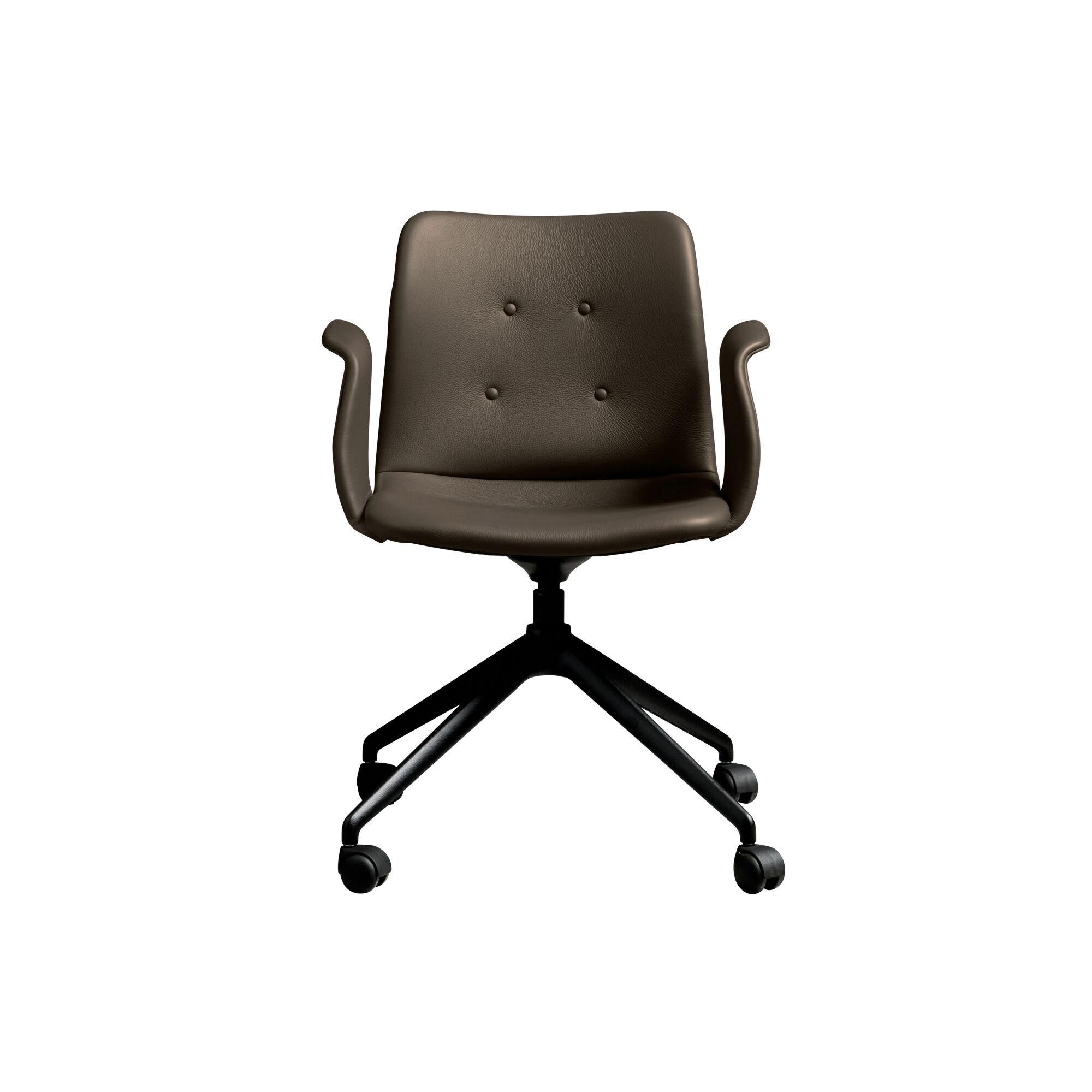 Bent Hansen Primum 4-stjerners Spisestol med Hjul Sort/ Zenso 3 230