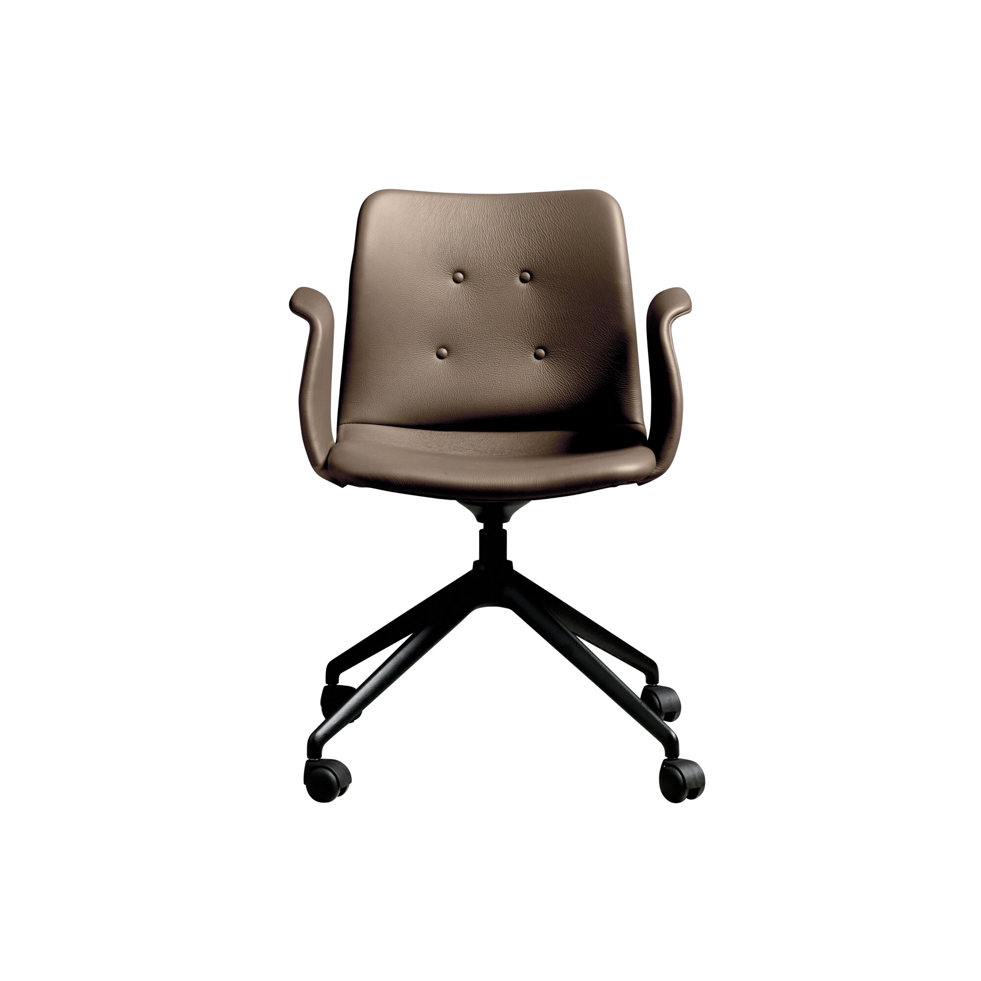 Bent Hansen Primum 4-Star Spisebordsstol Med Hjul Sort/Zenso 3 292
