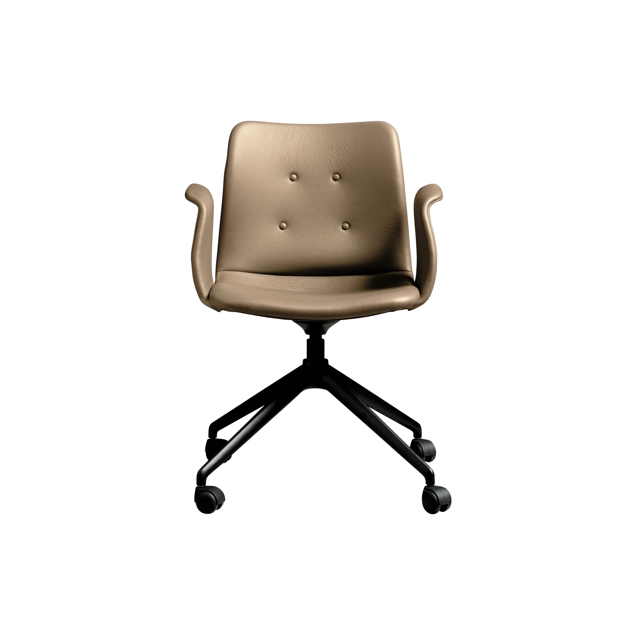 Bent Hansen Primum 4-stjerners Spisestol med Hjul Sort/ Zenso 3 228