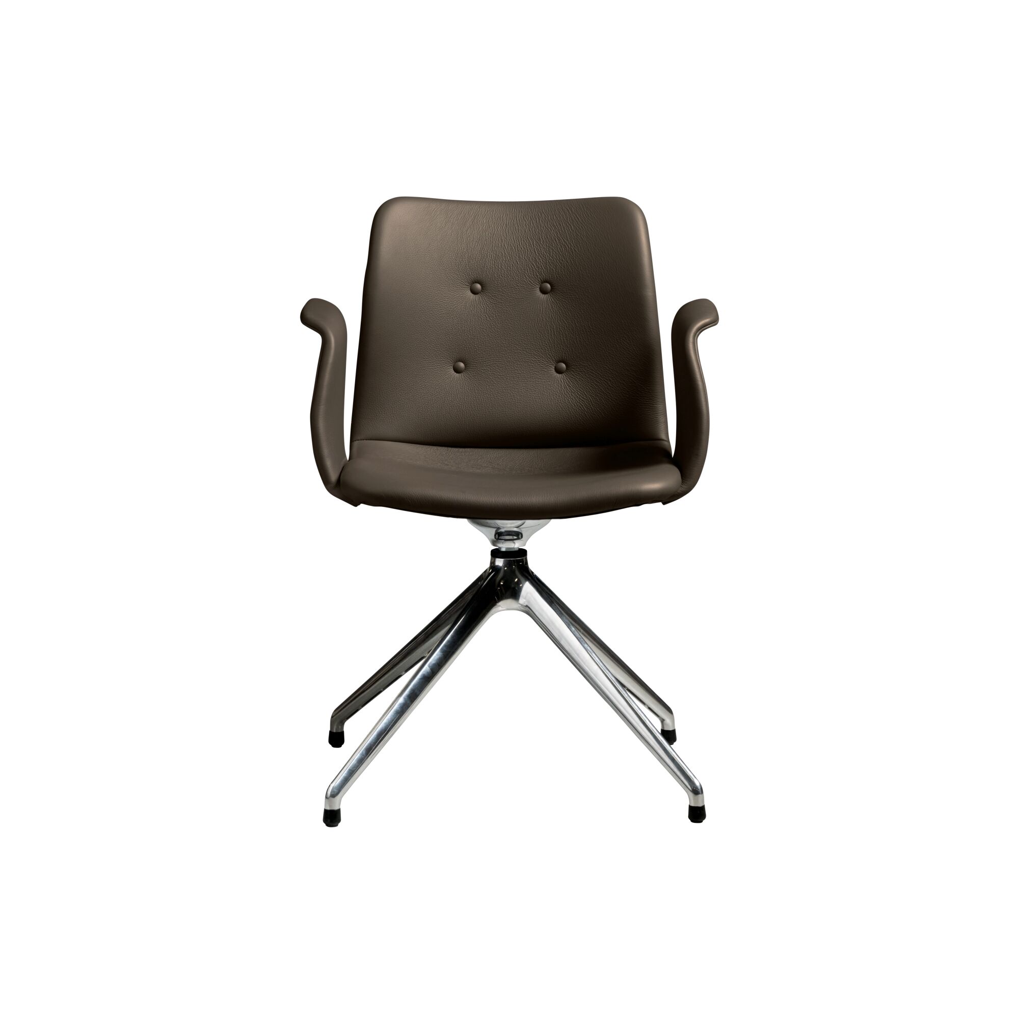 Bent Hansen Primum 4-Star Spisebordsstol Med Swivel Poleret Stl/Zenso 3 230