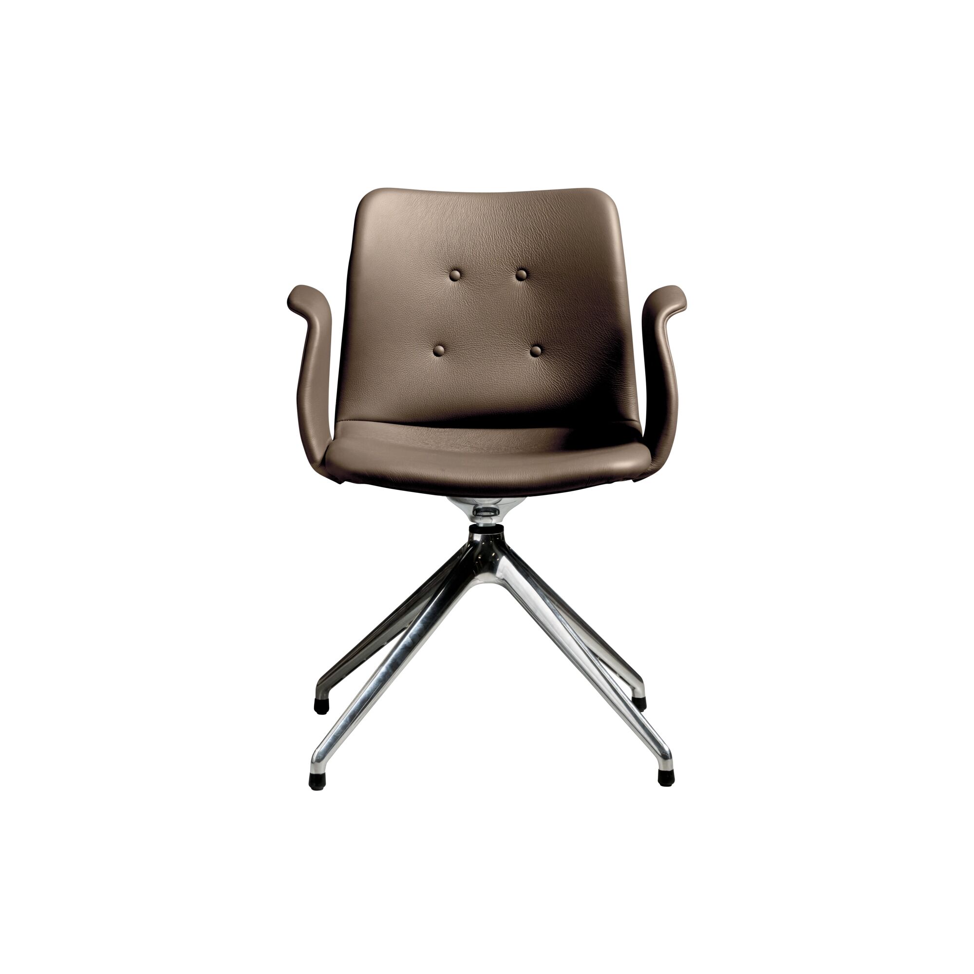Bent Hansen Primum 4-Star Spisebordsstol Med Swivel Poleret Stl/Zenso 3 292
