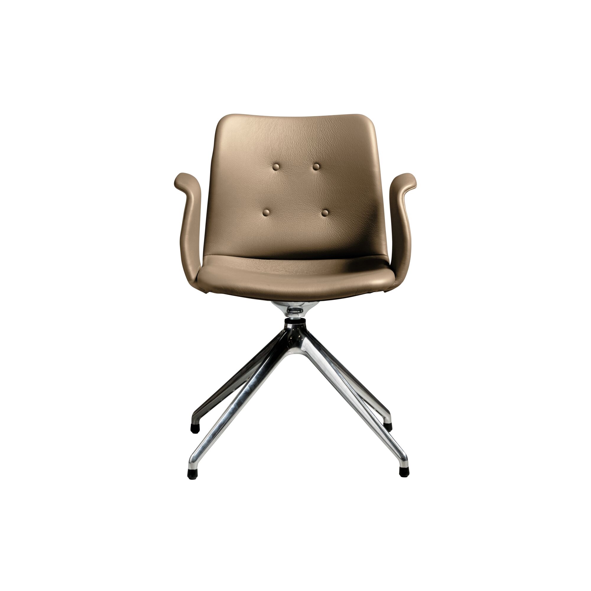 Bent Hansen Primum 4-Star Spisebordsstol Med Swivel Poleret Stl/Zenso 3 228