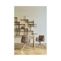 Bent Hansen Primum 4-Star Spisebordsstol Med Swivel Poleret Stål/Zenso 3 223
