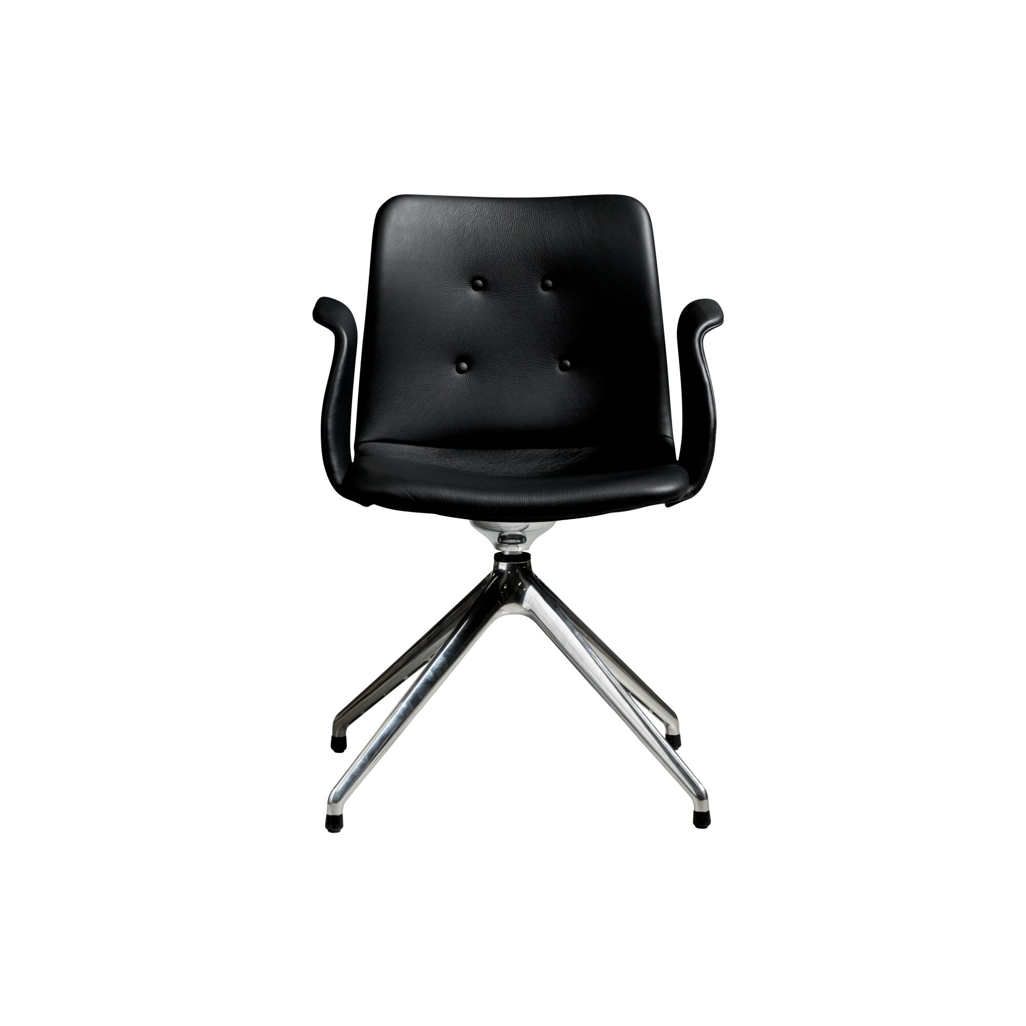 Bent Hansen Primum 4-Star Spisebordsstol Med Swivel Poleret Stl/Zenso 3 207