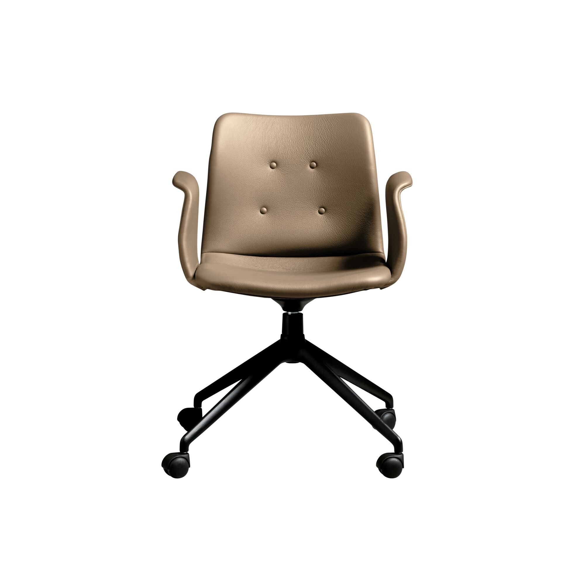 Bent Hansen Primum 4-stjerners Spisestol med Sving og Hjul Sort/ Zenso 3 228