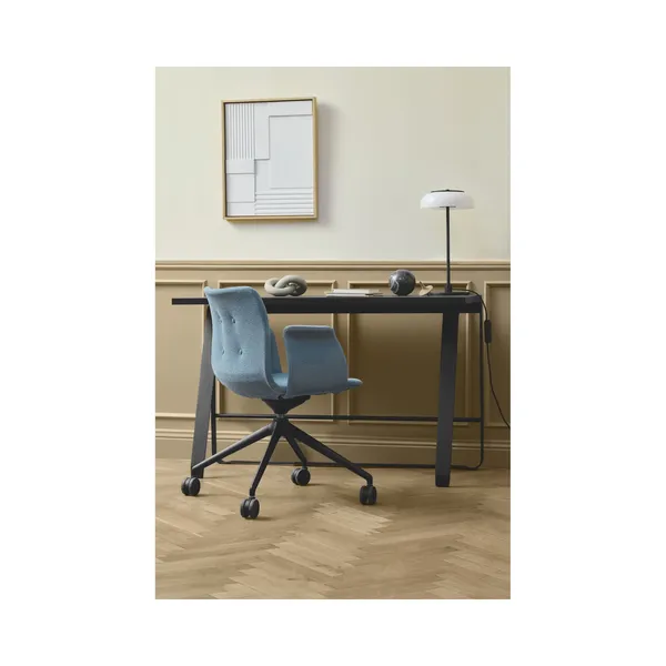 Bent Hansen Primum 4-stjerners Spisestol med Sving og Hjul Sort/ Zenso 3 207