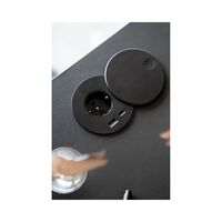 Bureau Bent Hansen Hemingway avec Port USB Vert/ Noir