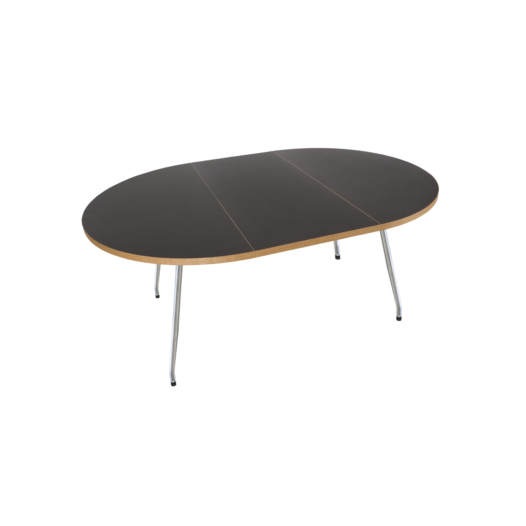 Bent Hansen Primum Spisebord Sort Linoleum/Rustfri Metal